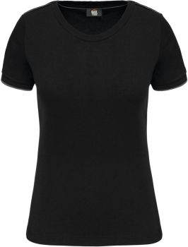Kariban | Dámské pracovní tričko "Day-to-Day" black/silver XL
