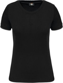 Kariban | Dámské pracovní tričko "Day-to-Day" black/silver M