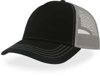 Atlantis | 5 panelová Trucker kšiltovka black/grey onesize