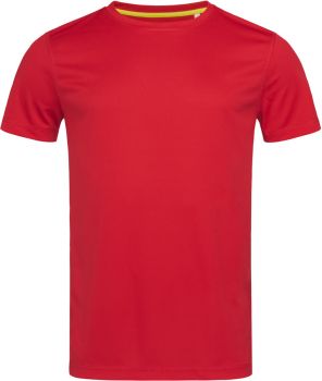 Stedman | Pánské sportovní tričko se vzorem "ptačí oko" crimson red L