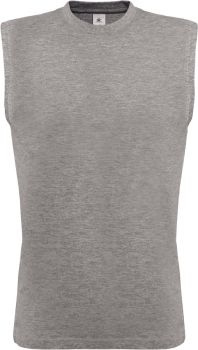 B&C | Pánské tričko bez rukávů sport grey M