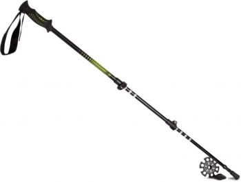 TELESCOPIC TREKKING POLE Black/Burnt Lime U