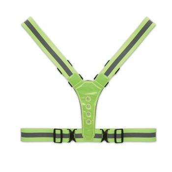 ROUNDVISIBLE Reflexní pásek s LED diodou neon green
