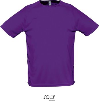 SOL'S | Pánské raglánové sportovní tričko dark purple S