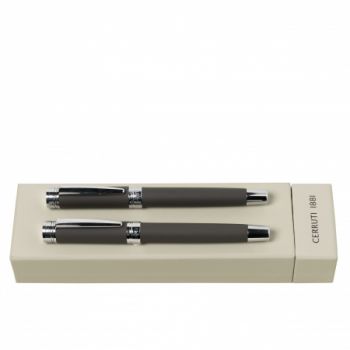 Set Zoom Soft Taupe (rollerball pen & fountain pen)