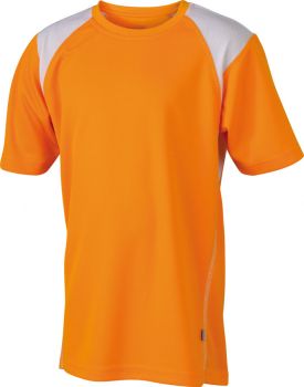 James & Nicholson | Dětské běžecké tričko orange/white M