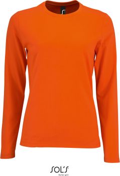 SOL'S | Dámské tričko s dlouhým rukávem orange M