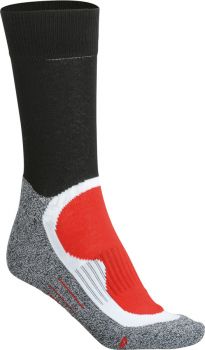 James & Nicholson | Sportovní ponožky dlouhé black/red 42-44