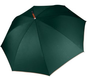 Kimood | Deštník s dřevěnou rukojetí bottle green/beige onesize