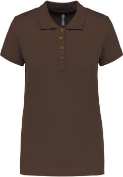 Kariban | Dámské piqué polo chocolate M