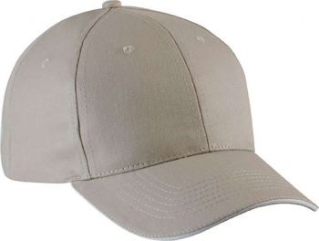 SANDWICH PEAK CAP - 6 PANELS Beige/White U