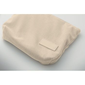 CORDY T Manšestrová kosmetická taška Béžová