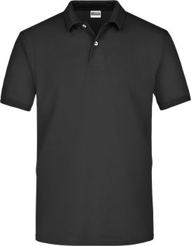 James & Nicholson | Piqué polo black XXL