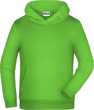 James & Nicholson | Dětská mikina s kapucí lime green XL