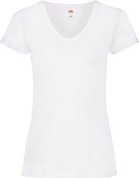 F.O.L. | Dámské tričko s výstřihem do V white M