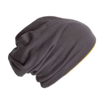 KNITTED BEANIE Dark Grey/Senape Melange U