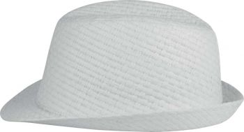 RETRO PANAMA - STYLE STRAW HAT White 59