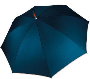 Kimood | Deštník s dřevěnou rukojetí navy/beige onesize