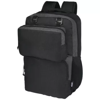 Trailhead, lehký batoh na 15" notebook z recyklovaného GRS, objem 14 l Černá / Šedá