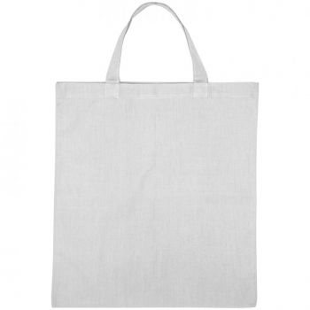 Farebná bavlnená nákupná taška, 110 gr White