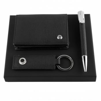 Set HUGO BOSS (ballpoint pen, key ring & card holder)