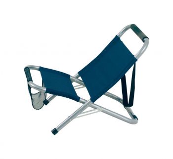 Mediterraneo foldable beach chair dark blue