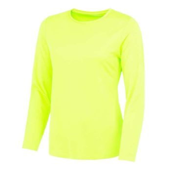 WOMEN'S LONG SLEEVE COOL T Electric Yellow XS