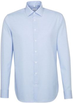SST | Popelínová košile s dlouhým rukávem check light blue/white 44
