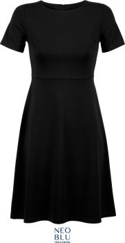 NEOBLU | Šaty s krátkým rukávem deep black (42)