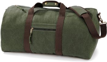 Quadra | Vintage plátěná cestovní taška vintage military green onesize
