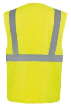 COMFORT EXECUTIVE SAFETY VEST "HAMBURG" - MULTIFUNCTIONAL WITH POCKETS Yellow L