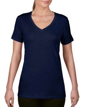 WOMEN’S FEATHERWEIGHT V-NECK TEE Navy XS