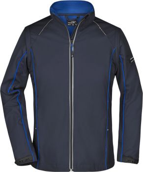 James & Nicholson | Dámská 3-vrstvá softshell bunda, odepínací rukávy navy/royal M