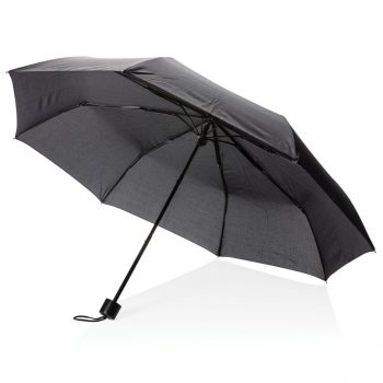21" manuálny dáždnik s taškou čierna