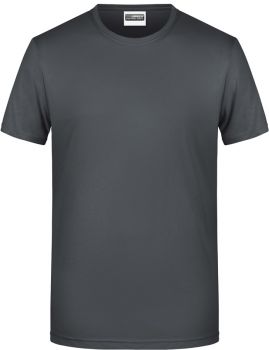 James & Nicholson | Pánské tričko z bio bavlny graphite L