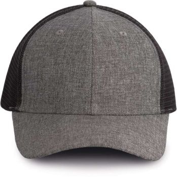 URBAN TRUCKER CAP - 6 PANELS Silver Heather/Dark Grey U