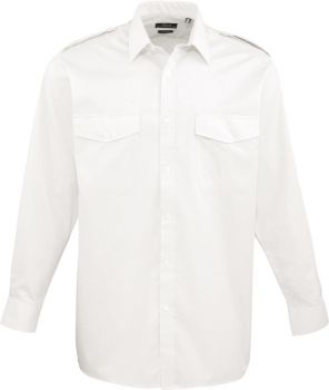Premier | Pilotní košile s dlouhým rukávem white 38.