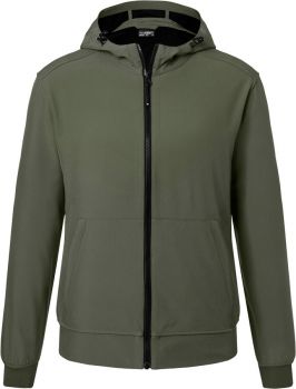 James & Nicholson | Pánská 2-vrstvá softshellová bunda s kapucí olive/camouflage XL