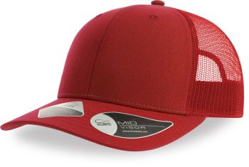 Atlantis | 6 panelová Trucker kšiltovka red/red onesize