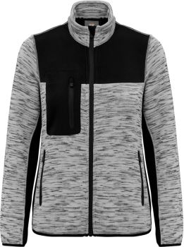 Kariban WK | Dámská pracovní pletená fleecová bunda light grey melange/black L