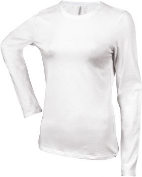 Kariban | Dámské tričko s dlouhým rukávem white S
