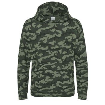 KIDS CAMO HOODIE Green Camo XL