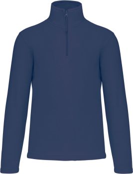 Kariban | Mikrofleecová mikina s 1/4 zipem "Enzo" deep blue M