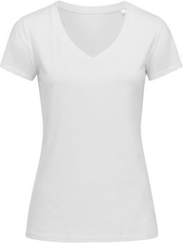 Stedman | Dámské tričko z bio bavlny "Janet" s V výstřihem white M