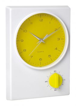 Tekel table clock žltá