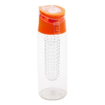 FRUTELLO sportovní lahev 700 ml s infuzérem,  oranžová/transparentní