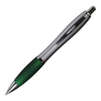 SAN kuličkové pero,  zelená/stříbrná