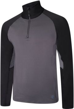 DARE2B Elite | Elastická mikina s 1/4 zipem ebony grey/black L