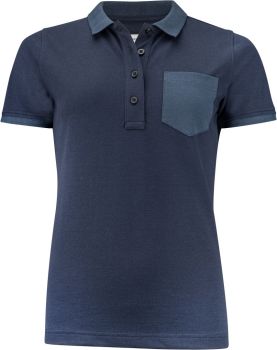 James Harvest | Dámské piqué polo z těžké bavlny "Two-Tone" navy XL