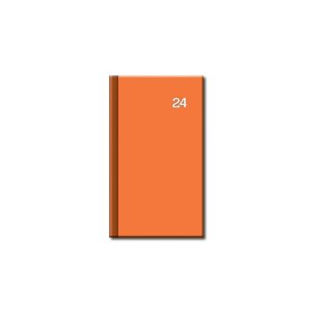 Mini diár A6 PRINT Neon oranžový 2024